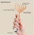 Inoostar Set Scalp Massager & Gua Sha Tool - Manual Head Massager, Massage Comb for Relaxation & Stress Relief (Pink