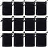 Nydotd 100pcs 2 X 2.8 inch Black Velvet Cloth Jewelry Pouches, Velvet Drawstring Bags for Wedding Favors, Gifts.