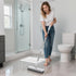 Purexa 55" 2-in-1 Floor Scrub Brush with Long Handle, Floor Brush with Built-in Squeegee, Adjustable Angle Head