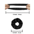 IVARYSS 12 Pcs Black Velvet Scrunchies for Women, Soft Ponytail Holders, Classic Elastic Hair Bands for Girls