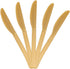 JAM PAPER Premium Utensils Party Pack, Plastic Knives - Gold, 48 Disposable Knives/Pack