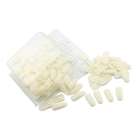 KADS 100 Plastic Nail Tips for Nail Art Practice Training, False Tips Display Tool