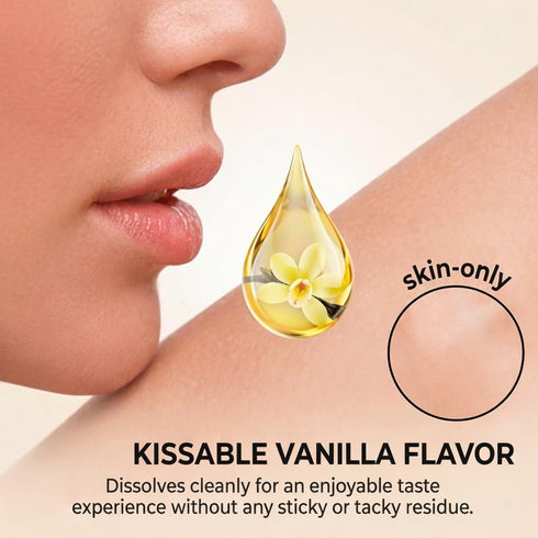 SXO Gourmet Edible Body Powder - Vanilla Flavored Kissable Dust for Couples - Talc-Free & All-Natural Formula - Sensual