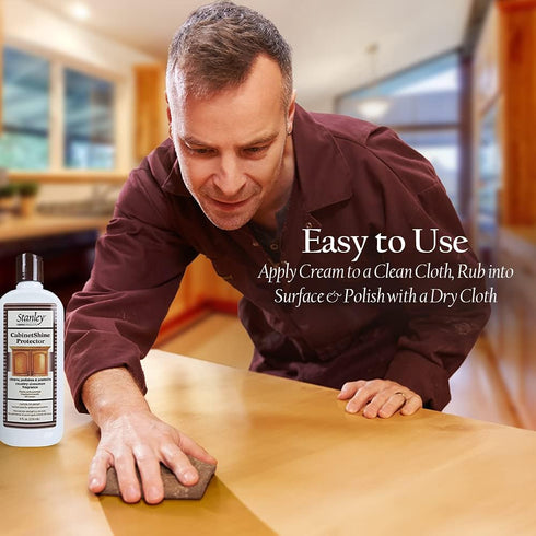 STANLEY HOME PRODUCTS CabinetShine Protector - Furniture Cleaner and Polish for Wood Finish, Cinnamon Scent