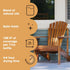Furniture Clinic Danish Oil 8.5oz/250ml - Wood Care for Interior & Exterior, Non-Toxic Natural Satin Finish