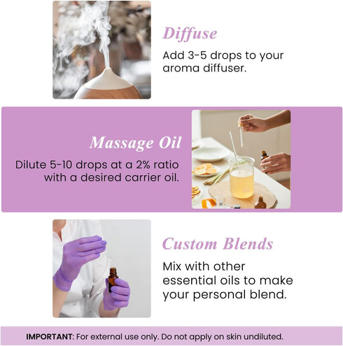 Set: (2 4 Oz) 100% Handcraft Blends Soothe & Cleanse Lavender and Tea Tree Essential Oils x Fl Pure & Natural