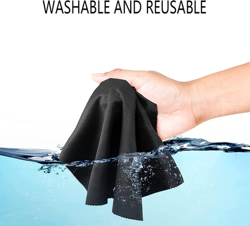 Extra Large Microfiber Cleaning Cloths (12"x 12") for Eyeglasses, Sensitive Optics, Electronic Screens