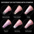 Nail Art Stamper, Clear Silicone Stamping Jelly with Scraper, Transparent Body, DIY Nail Decor, Home Manicure Tool
