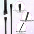 3 Pcs Fine Angled Eyeliner Brush Set, Thin Eyebrow Brush for Precision Gel Eye Liner and Brow Tinting
