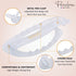 Parcelona French Plain Oval Small Celluloid Hair Barrette Clips, Metal Free Hair Accessories for Women (Solid White)