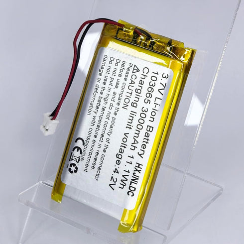 HXJNLDC 3.7V 3000mAh 103665 3.7-5V 2-Wire DC Rechargeable Lithium Polymer Replacement Battery for DIY Electronic