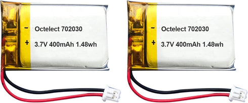 Octelect 3.7V Lithium Ion Battery 400mAh 702030