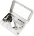 2Pack Portable Dental Floss Case with Transparent Window, Reusable Floss Holder for Travel (Silver)