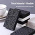 12-Pack Non-Scratch Scrub Sponges for Dishes, Cleaning Sponges for Kitchen and Home (Black)