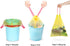 5 Gallon Drawstring Trash Bags, Colorful Small Waste Basket Bags, 4 Rolls / 60PCS for Home, Kitchen, Office