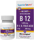 Superior Source No Shot Vitamin B12 Methylcobalamin (5000 mcg), B6, Folic Acid, Quick Dissolve Sublingual Tablets, 60