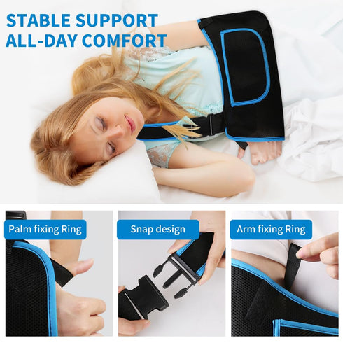 quiheat Immobilizer Elbow Arm Sling Shoulder for Men and Women, Adjustable Rotator Cuff Support Brace, Fit Left