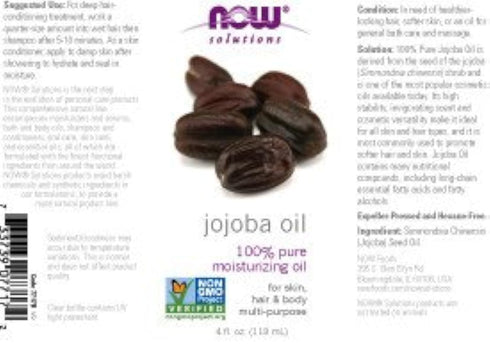 NOW Foods Pure Jojoba Oil, 4 Ounce (Pack of 2)