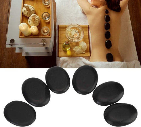 ZJchao Massage Stone Set, Basalt Hot Rocks for Spa Energy Back Massagers, Heat Rock Massaging Kit