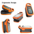 Fingertip Pulse Oximeter with Plethysmograph, Large OLED Digital Display Blood Oxygen Saturation Monitor (Red-Orange)