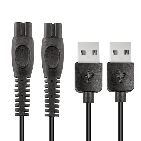USB-A Charging Cable for Philips Norelco MG5910/49 MG7910/49 MG9510/60 MG9520/50 QP2724/90 Trimmer, 2 Pcs