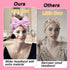 Shintop Women Fashion Soft Carol Fleece Bowknot Makeup Cosmetic Shower Elastic Hair Band, Pink Polka Dots