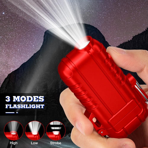 LcFun Rechargeable Electric Plasma Lighter, Windproof Arc USB C Lighter for Camping Gear, Survival Kits, Tactical Gear,