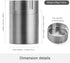 TISUR Metal Pill Holder with Keychain - Premium Titanium Design