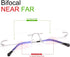 Rimless Clear Bifocal Reading Glasses | Blue Light Blocking Readers for Men and Women | Lightweight Magnifying Anti