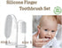 haakaa 2PK Silicone Baby Finger Toothbrush Set, 360º Bristle for Newborn Oral Gum Cleaning