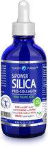 SiPower Silica Vegan Collagen Supplement Drops, Natural Collagen Booster for Joints, Skin, Hair, 4oz