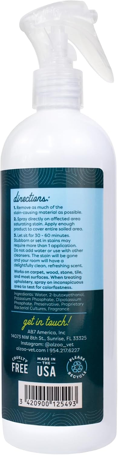 Stain & Odor Remover, 16 Fl. Oz Spray Bottle, Quickly Lifts Pet Stains & Eliminates Odors with Apple Blossom Scent