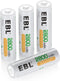 EBL AA 2800mAh High Performance Ni-MH Rechargeable Batteries, 4 Pack