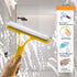 HBBDYLMY 3 1 in Window Cleaning Scraper, Squeegee with Sprayer, All-in-One Glass Cleaner Tool with Sponge & Rubber