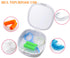Retainer Case with Mirror and Ventilation Holes for Night Guards, Aligner Trays, Mouth Guard, Denture Case (Pink)