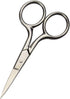Professional Grooming Scissors for Facial Hair Removal, Stainless Steel Fine Straight Tip Scissors for Men