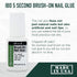 IBD 5-Second Brush On Nail Glue, Strong Quick-Dry Gel for Press Ons and Acrylic Nails, 6g, 3-Pack for Nail Repair