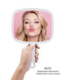 PROTECLE Hand Mirror, Handheld Makeup Mirror with Handle for Barber Hairdressing, Square White