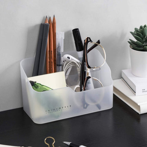 UNIKON Eunion Clear Makeup Organizer, Small Countertop Caddy Storage Bins for Cosmetics, Cabinet Holder