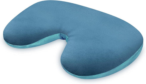 Microwave Heating Pad, Microwavable Face Eye Mask for Dry Eyes, Migraines, and Headache Relief - Blue