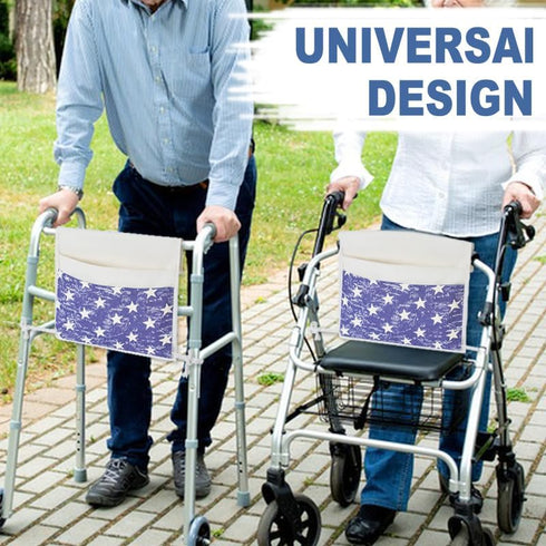 2 13"x14.5" TOGETRUE Walker Bag, Easy Access Walker Storage Basket with Large Pockets, Walker Accessories Bag