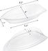 ZEAYEA 150 Pack 8 oz Banana Split Boat Plate, Disposable Plastic Food Boats, Food Grade Ice Cream Sundae Serving Bowls for Snack, Salad, Chip, Clear Dessert Bowls for Party, Restaurant by ZEAYEA