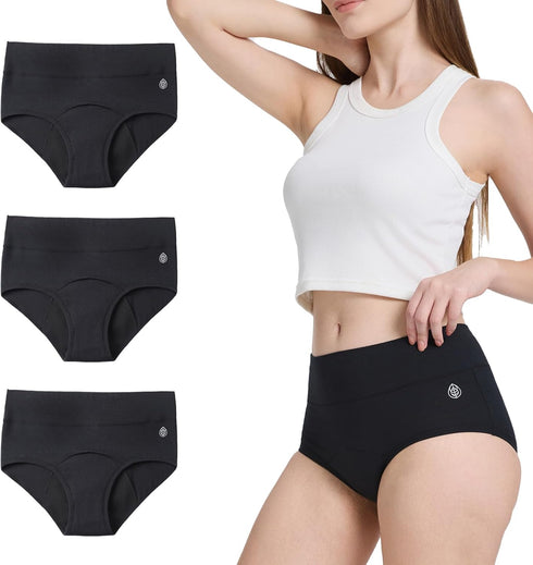 VEOPRIHGH Washable Incontinence Underwear for Women High Absorbency Leakproof Women Period Panties, Menstrual