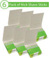 Styptic Sticks for Razor Nicks - 6 Pack (120 Green Stix) Disposable, Sanitary, & Fragrance-Free Shaving Accessories