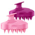 HEETA Hair Scalp Massager Shampoo Brush, 2 Pack with Soft Silicone Bristles for Dandruff Removal, Waterproof (Pink &
