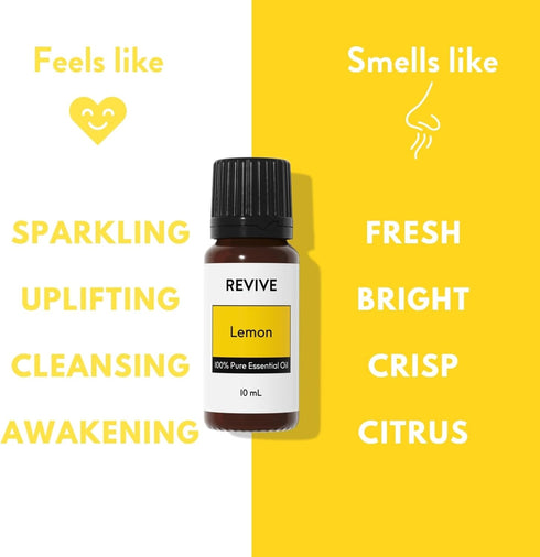 Lemon Essential Oil 30mL by Revive Essential Oils - 100% Pure Therapeutic Grade for Diffuser and Aromatherapy