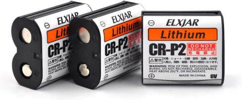 hflexgrad (3-Pack) 6V 1500mAh CR-P2 Lithium Photo Battery Replacement for 223A 2CR-P2 EL223AP