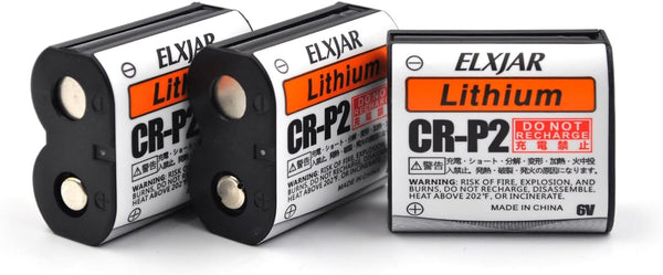 hflexgrad (3-Pack) 6V 1500mAh CR-P2 Lithium Photo Battery Replacement for 223A 2CR-P2 EL223AP