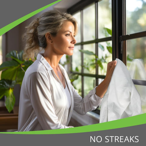 Microfiber Magic Streak Free Cleaning Cloth 6 Pack - Clean Any Surface with Just Water - Eco Friendly