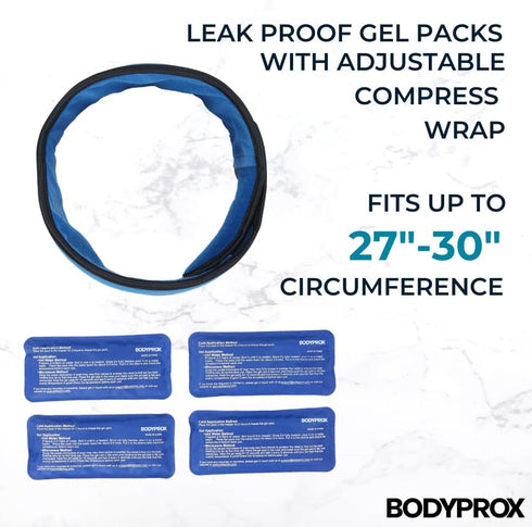 Bodyprox Face Ice Pack for Jaw, Head and Chin, Adjustable Hot and Cold Wrap for Wisdom Teeth and TMJ Pain Relief